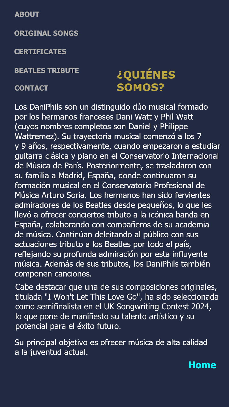 Quiénes somos - The DaniPhils